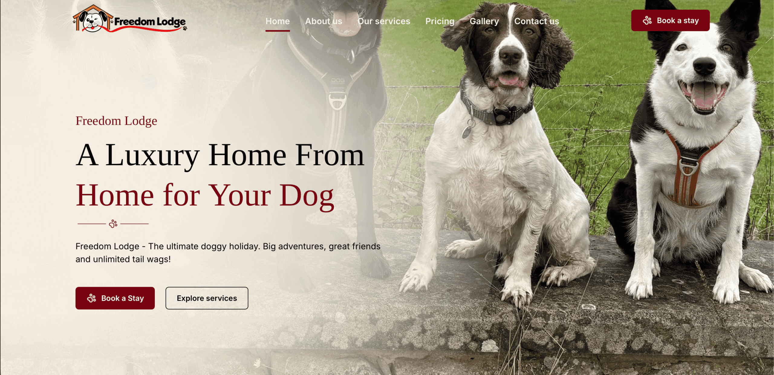 Freedom Lodge - Website Development - Branding - Staffordshire - Digital Hawks